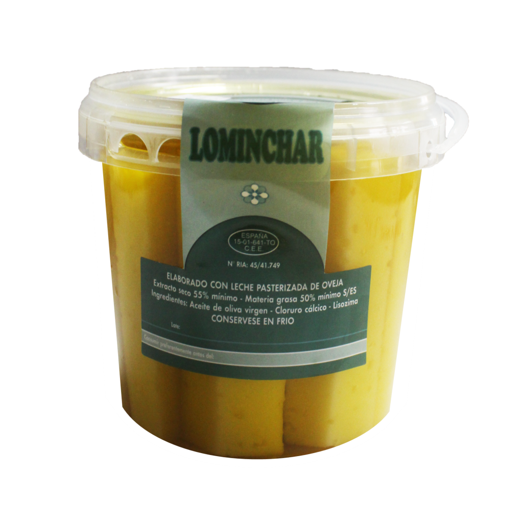 Jar Of Lominchar Cheese Cured In Olive Oil