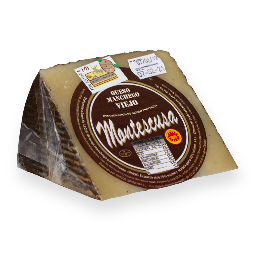 Wedge Manchego D.O.P. Cheese Montescusa Old Cured